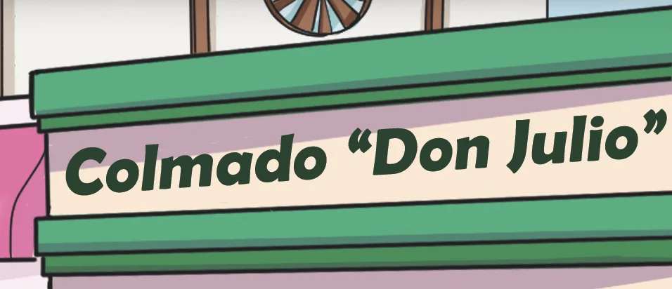 Letrero del Colmado Don Julio