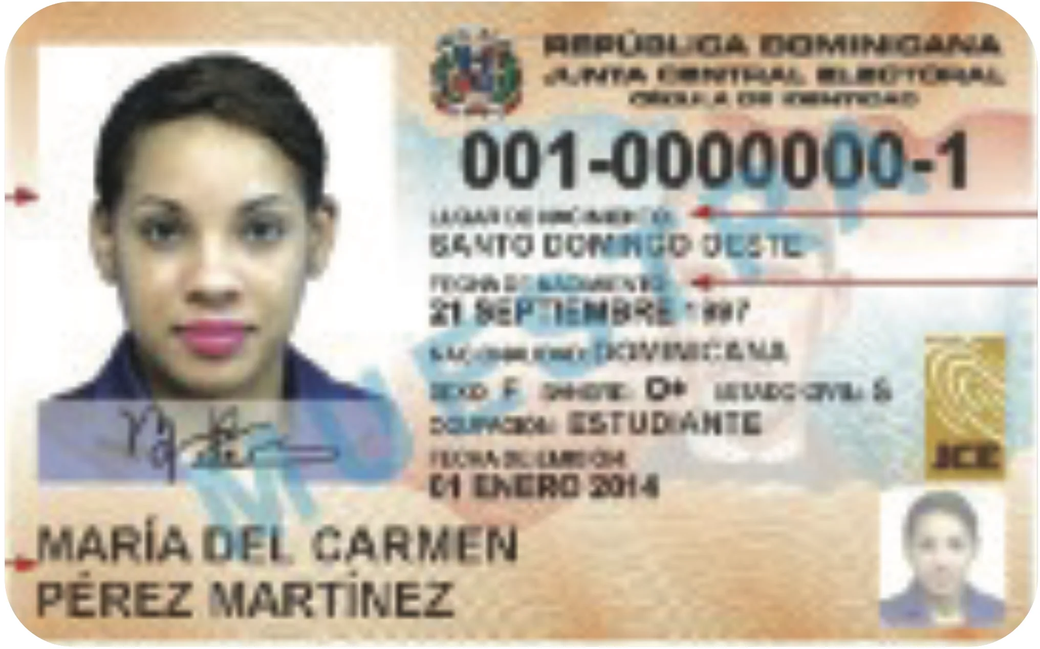 Cédula de identidad de la República Dominicana